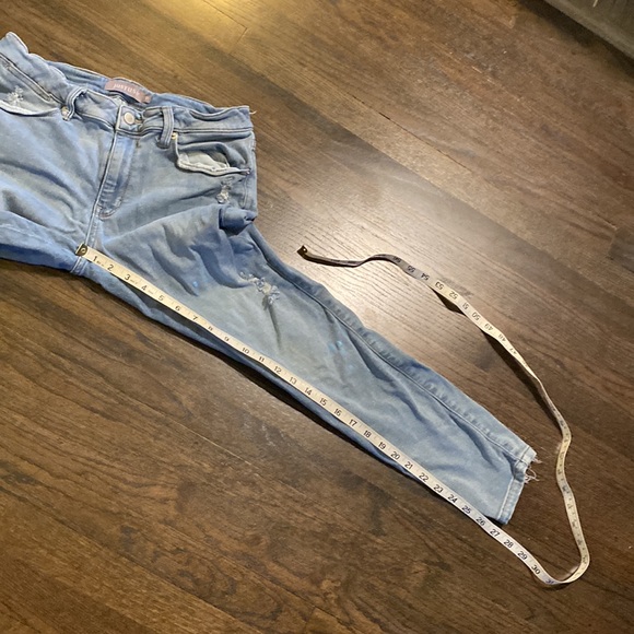 Just USA Skinny Distressed Jeans 31 Stretchy GUC - Picture 6 of 9